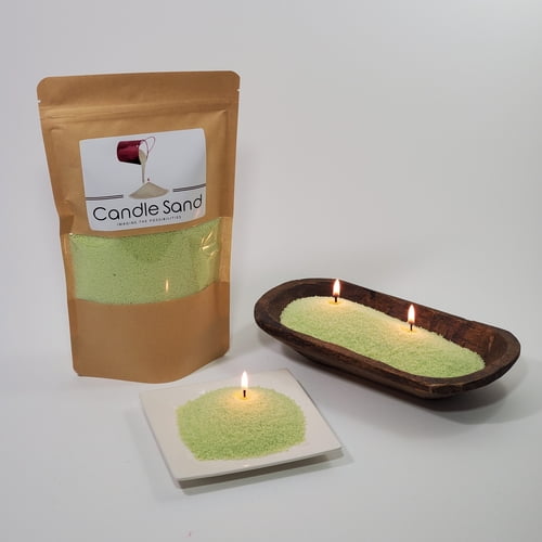 Candle Sand Seafoam Green (Premium Quality)